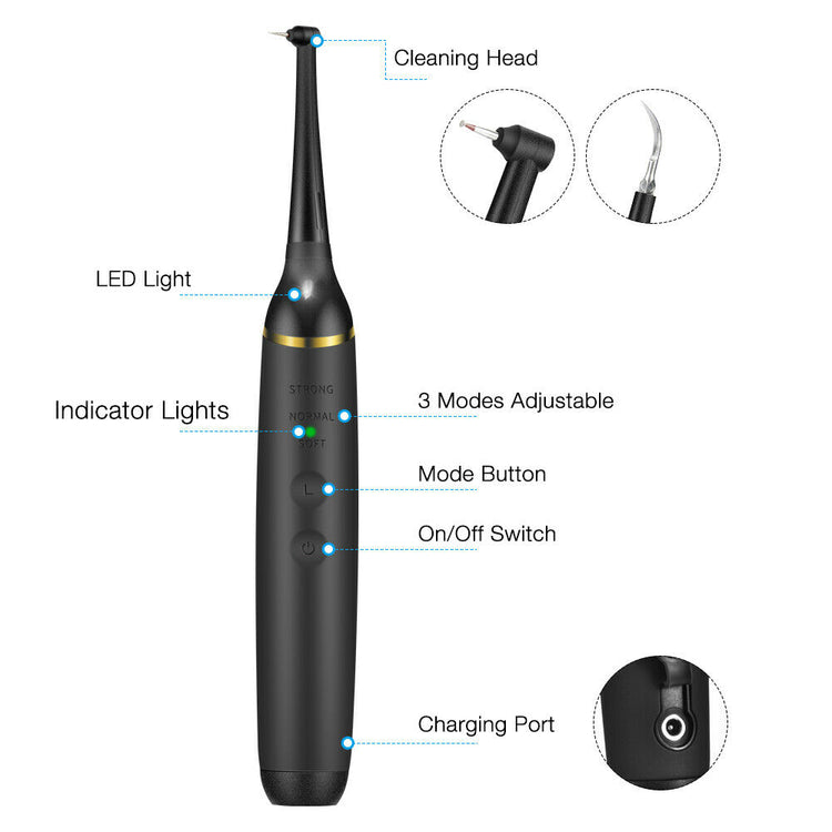 Professional Electric Teeth Cleaner Teeth Tartar Stains Remover- USB Charging