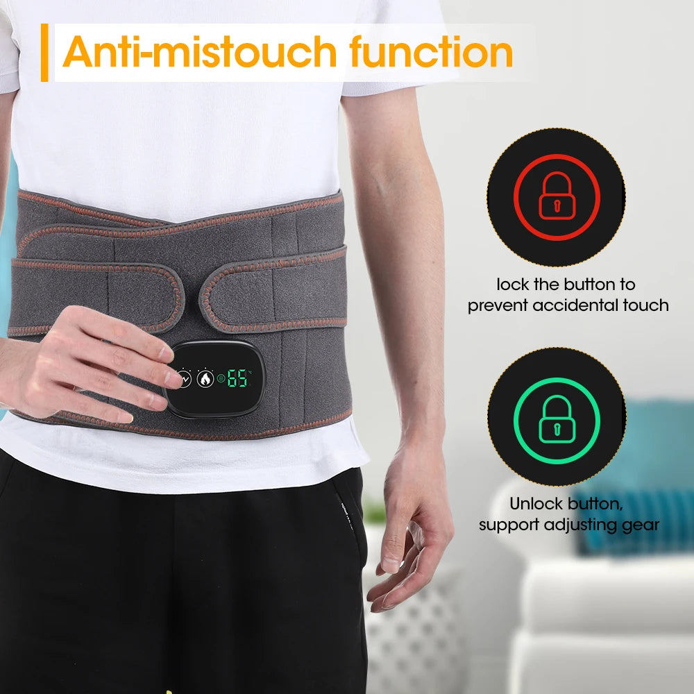 Back Protector Vibration Inflatable Heating Waist Massager Belts
